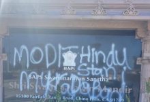 BAPS Temple Defaced In California With Anti-India Graffiti