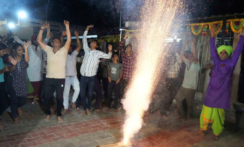 Joyful Celebrations in Gujarat Village as Astronaut Sunita Williams Safely Lands Back on Earth