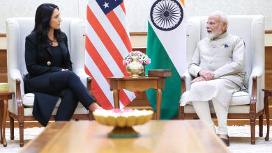 PM meets the Director of National Intelligence of the United States, Ms Tulsi Gabbard, in New Delhi on March 17, 2025.