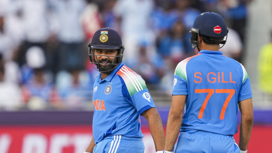 Dubai: India's Rohit Sharma and Shubman Gill during the ICC Champions Trophy semi-final cricket match between India and Australia, in Dubai, UAE, Tuesday, March 4, 2025.