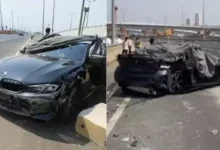 BMW Crash on Coastal Road: 24-Year-Old Driver Taken into Custody, No Injuries