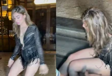 "Kangana Sharma Takes a Tumble on Stairs Outside Restaurant; Video Goes Viral"