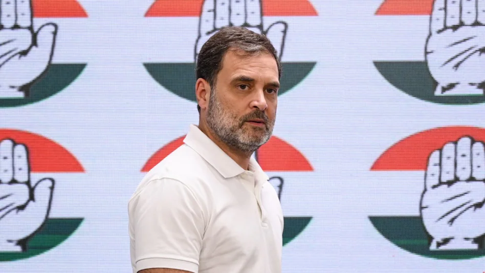 Rahul Gandhi speaking, criticizing EAM Jaishankar on foreign policy and "Operation Sindoor." | PTI Photo