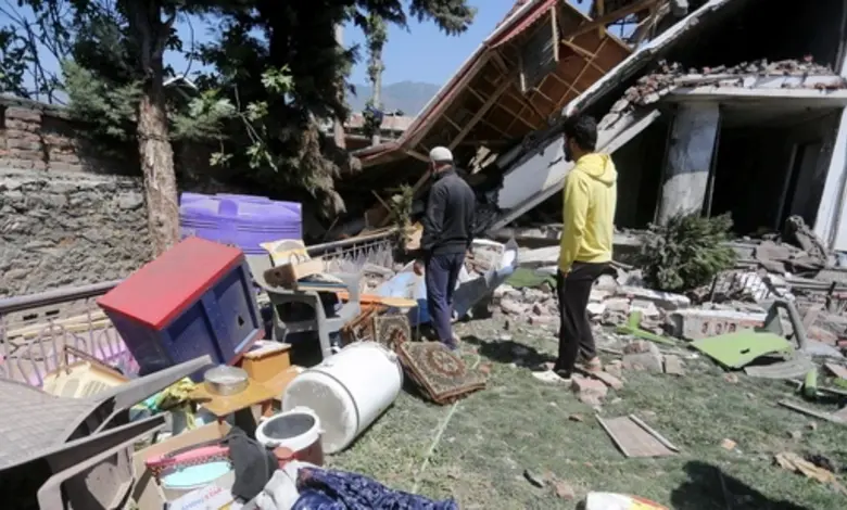 Three More Terrorist Houses Demolished in South Kashmir