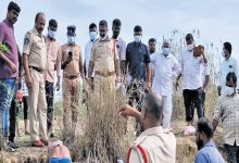 "Tirupati police investigating case of deceased tribal child worker at bonded labor site with forensic team collecting evidence"
