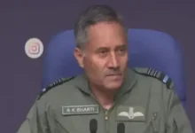 Air Marshal AK Bharti on Monday, while addressing a media briefing, said that India's fight was against terrorists.