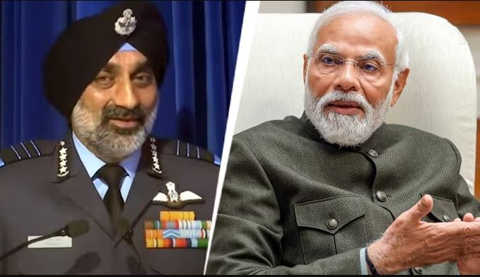Air Chief Marshal Amar Preet Singh on Sunday met PM Narendra Modi.