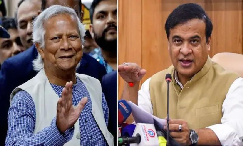 Bangladesh interim chief Muhammad Yunus and Assam Chief Minister Himanta Biswa Sarma