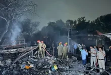 Devastating Blaze Ravages Delhi’s Dilli Haat, Leaving Shopkeepers in Ruin