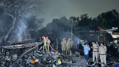 Devastating Blaze Ravages Delhi’s Dilli Haat, Leaving Shopkeepers in Ruin