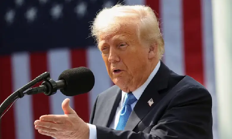 US President Donald Trump lashed out at an NBC reporter during a press conference at the White House.