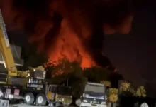 A fire broke out in a chemical factory in the Vatva GIDC area of ​​Ahmedabad. After receiving information about the incident, more than 10 fire brigade vehicles and high officials reached the spot.