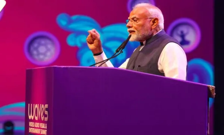 PM Modi Launches WAVES 2025 in Mumbai, Champions Global Creativity