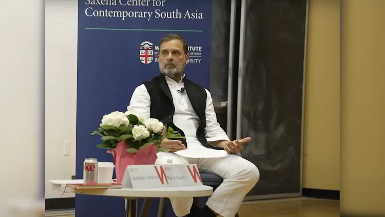 Senior Congress leader Rahul Gandhi's remark, referring to Lord Ram as a mythological figure, has drawn a sharp response from the ruling BJP.