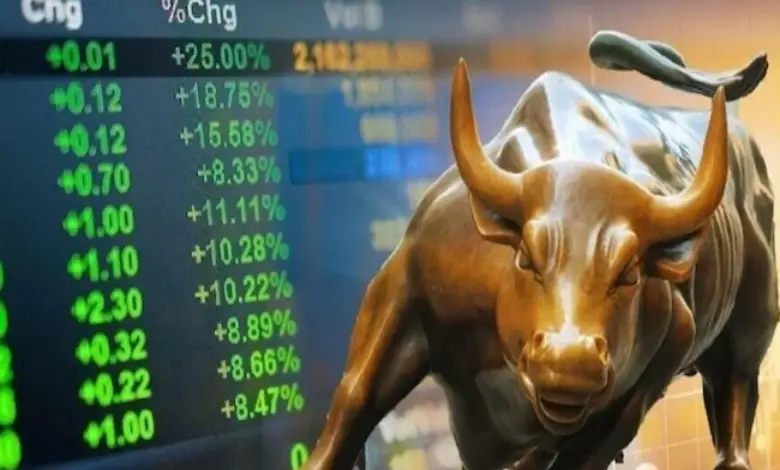 Benchmark stock market indices closed after having witnessed a massive rally, with Sensex registering its best rally in a year.