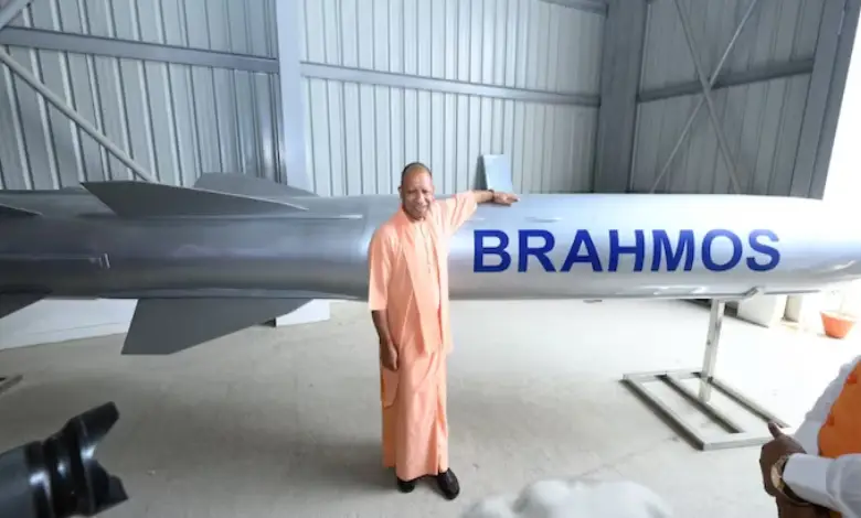 At the inauguration of the BrahMos supersonic cruise missile production unit at the Uttar Pradesh Defence Industrial Corridor in Lucknow.