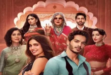 Cast of Netflix’s “The Royals” in regal attire at Morpur Palace, reflecting the show’s luxurious yet conflicted royal setting.