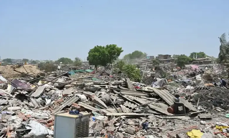 State Reserve Police and AMC prepare for Chandola demolition drive to remove illegal settlements and encroachments.