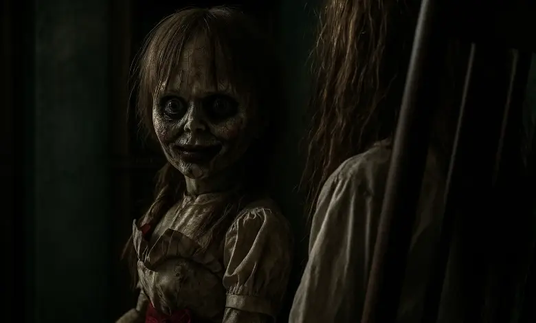 Annabelle haunted doll displayed at Warrens Occult Museum Connecticut before missing rumors spread online