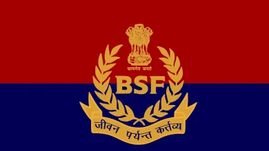 BSF soldier on patrol near the India-Pakistan border in Gujarat, reinforcing security after an infiltration attempt.