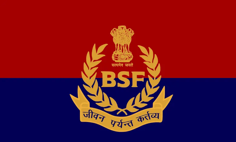 BSF soldier on patrol near the India-Pakistan border in Gujarat, reinforcing security after an infiltration attempt.