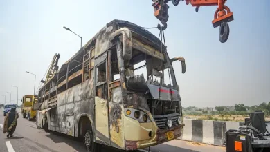 Tragic Bus Fire in Lucknow Claims Five Lives, Including Two Children