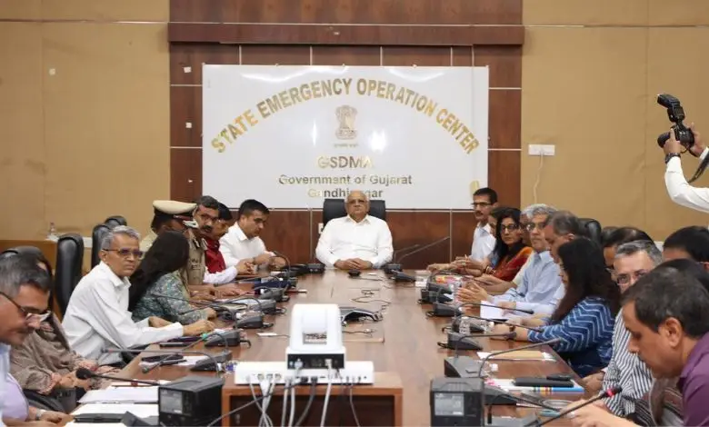 Gujarat CM reviews border security measures as India-Pakistan tensions escalate; medical staff deployed across coastal districts.