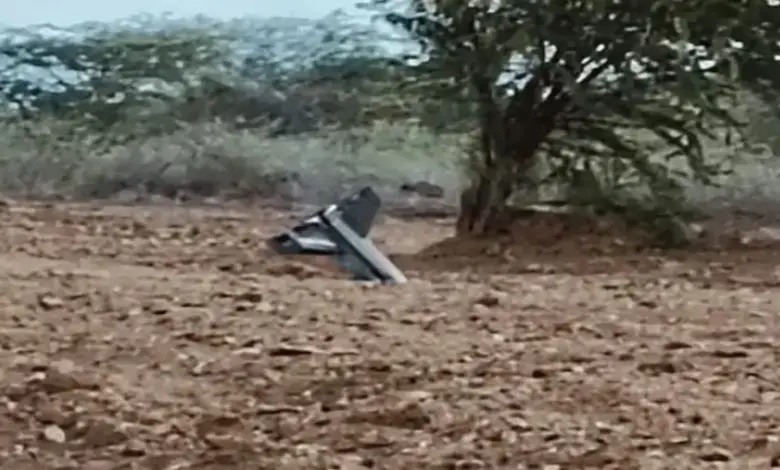 Security forces inspect drone debris in Kutch amid India-Pakistan border tension and imposed blackout in Gujarat districts.