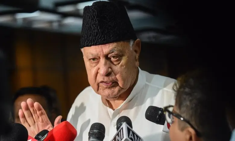 Farooq Abdullah in Pahalgam after terror attack. Reaffirms Kashmir's Indian status. India halts Pakistan trade.