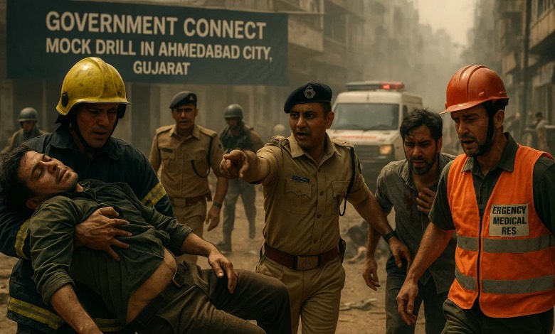 India war preparedness drill May 7. Gujarat cities to observe sirens, blackouts amid India-Pakistan tensions.