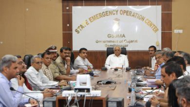 Gujarat security heightened. Staff leave cancelled amid India-Pakistan tensions. CM Patel's directive.