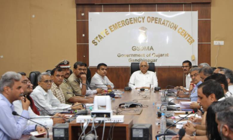 Gujarat security heightened. Staff leave cancelled amid India-Pakistan tensions. CM Patel's directive.