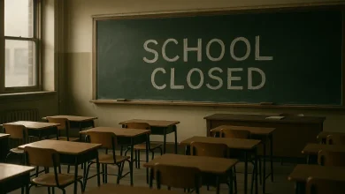 "Empty classrooms in Gujarat's government schools as closures rise and private institutions expand due to education crisis." (AI Generated Image )