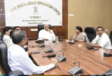 Gujarat high alert. CM Patel reviews security with PM Modi. Border security tightened, leave cancelled.  