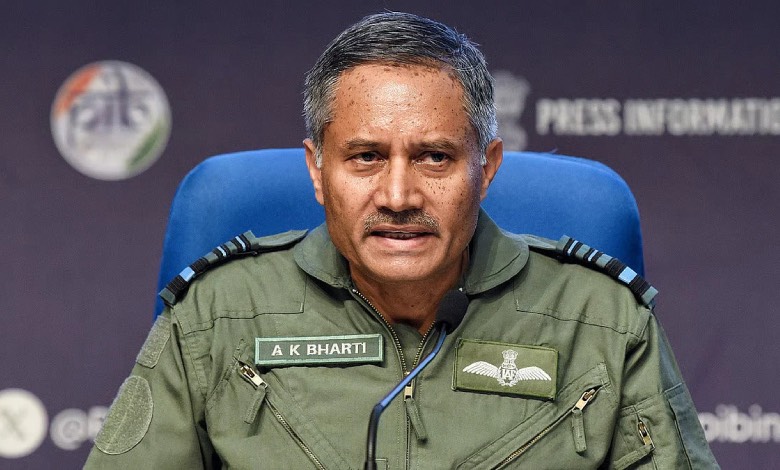 IAF denies Kirana Hills strike. Air Marshal Bharti on Operation Sindoor, refutes Pakistan nuclear site rumors. Photo: PIB