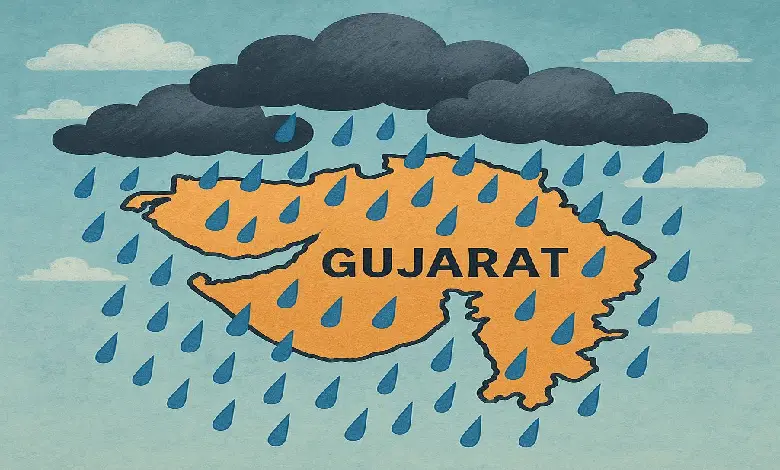 Heavy winds and dust storm in Gujarat as IMD issues alerts for rainfall and thunderstorms across Ahmedabad and other districts.