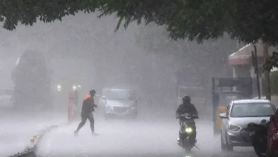 Heavy rainfall and thunderstorm in Gujarat with yellow alerts issued across Saurashtra and South Gujarat districts.