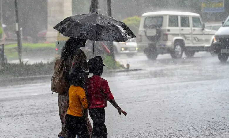 Dark storm clouds over Arabian Sea with rain expected in Gujarat and South India due to likely cyclonic formation.
