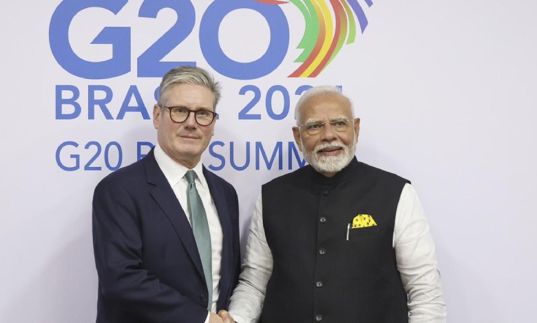 India-UK FTA finalized. Modi, Starmer announce landmark trade deal for economic growth.