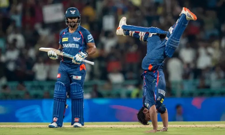 Lucknow Super Giants captain Rishabh Pant celebrates his century against Royal Challengers Bengaluru in IPL 2025. | Image: BCCI