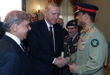 Pakistani PM Shehbaz Sharif and Army Chief General Asim Munir meeting Turkish President Erdogan in Istanbul May 2025
