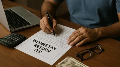 Income tax return filing deadline extended to September 15, 2025, with calendar and financial documents.