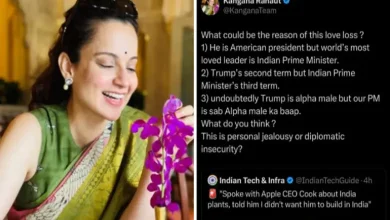 Kangana Ranaut Calls Modi ‘Alpha Male Ka Baap’ in Deleted Post Criticizing Trump, Cites BJP Request | Photo credit: X @KanganaTeam
