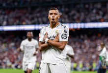 La Liga 2024-25 top scorers: Kylian Mbappé, Lewandowski, and Raphinha celebrate goals in Spanish league
