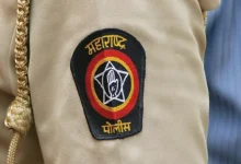 Maharashtra police officers at a press conference announcing major statewide transfers and appointments.