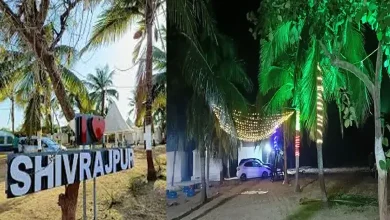 PGVCL officials inspect Yuvika Resort in Shivrajpur after detecting electricity theft worth Rs 24.8 lakh during a surprise check.