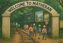 "Scenic view of Matheran’s lush green hills, red soil pathways, and horse rides in Asia’s only automobile-free village."