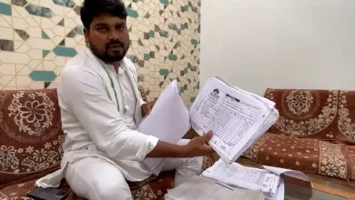 Chaitar Vasava addresses media over ₹400 crore scam involving BJP and Congress leaders in Gujarat's tribal development projects.