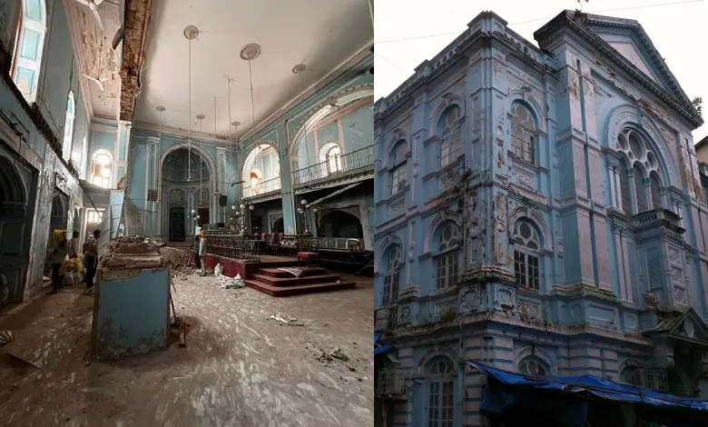 "Magen David Synagogue in Byculla undergoing renovation, sparking heritage conservation debate among Mumbai's Jewish community."