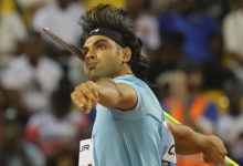 Neeraj Chopra throwing javelin at Doha Diamond League, breaking 90 meters, inspiring Indian athletics.